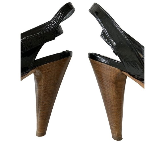 Marc By Marc Jacobs Shoes 39.5 Ankle Strap Heel Sandal Open Toe Italy Black 6781 - Picture 6 of 9